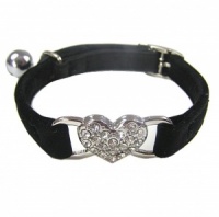 Black Sweetheart Cat Collar